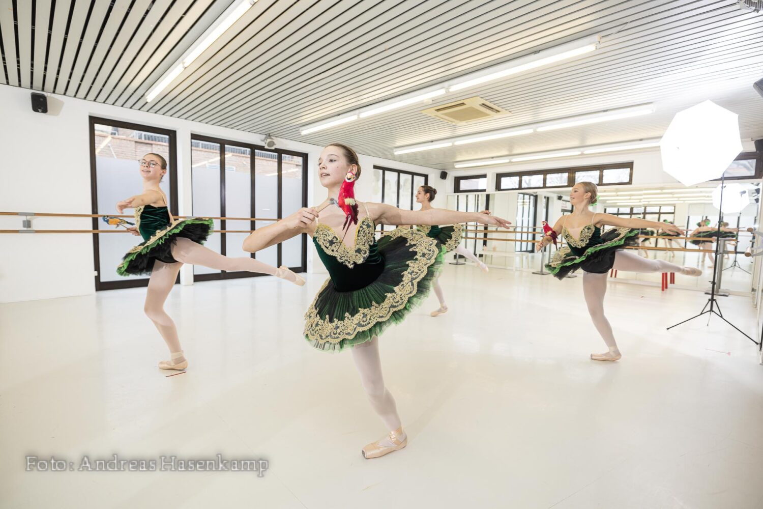 Proben im Tanzzentrum eine Woche vor dem Norddeutsche Ballettwettbewerb in Reinbek bei Hamburg. Foto: A. Hasenkamp.