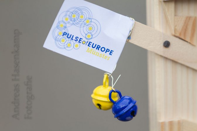 Bürger sprechen bei "Pulse of Europe" in Münster 12
